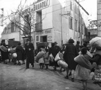 Réfugiés espagnols, Le Perthus près de Perpignan, 1939 après la chute de Barcelone