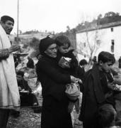 Réfugiés espagnols, Le Perthus près de Perpignan probablement en 1939 après la chute de Barcelone