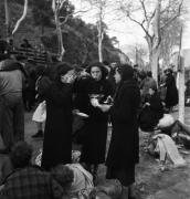 Réfugiés espagnols, Le Perthus près de Perpignan  probablement en 1939 après la chute de Barcelone