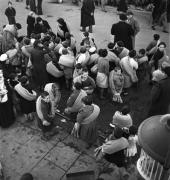 Réfugiés espagnols, Le Perthus près de Perpignan probablement en 1939 après la chute de Barcelone
