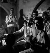 Claude Luter et son orchestre au Lorientais à Saint-Germain-des-Près, Paris,1948.